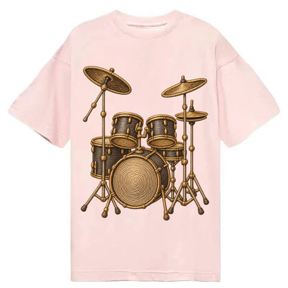 Drum Kit  - Classic T-shirt – Pink