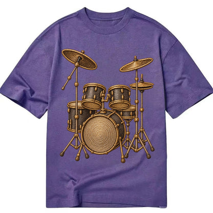 Drum Kit  - Classic T-shirt – Purple