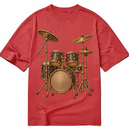 Drum Kit  - Classic T-shirt – Red