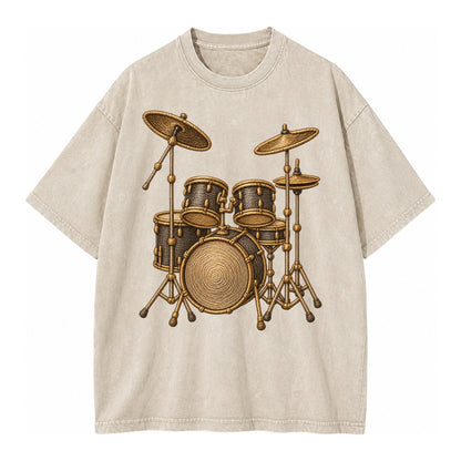 Drum Kit  - Vintage T-shirt – Off White