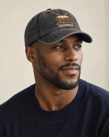 Model wearing the cap