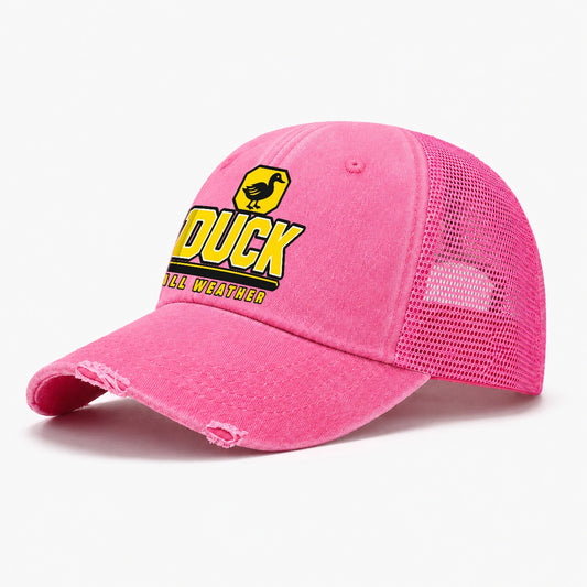 Duck All Weather Heavy Duty Washed Trucker Hat – Rose