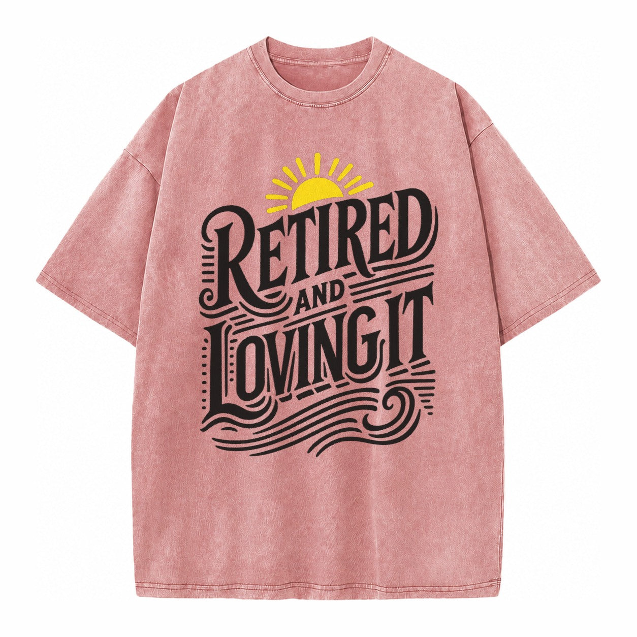 Retired And Loving It Vintage T-shirt – Dusty Rose(Rose)