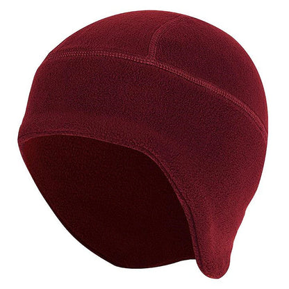 Ear Flap Hat Beanie Hat Knit Beanie Sapphire Wine Red Solid Color Thermal Warm Fleece Lining Windproof Comfortable