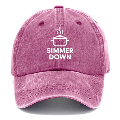 simmer down relax Hat