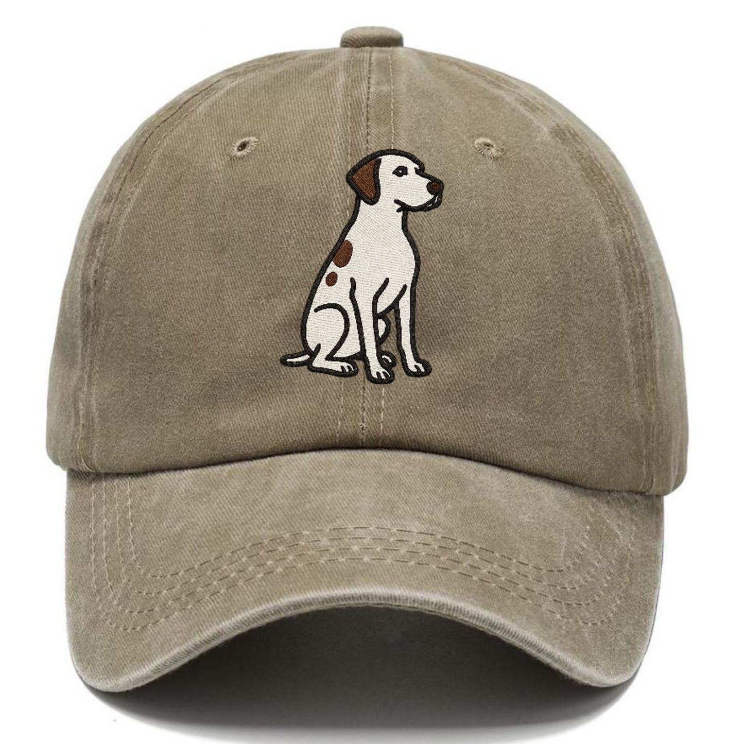 pointer-white-liver-spots-sitting-pose-loyal-spirit Hat