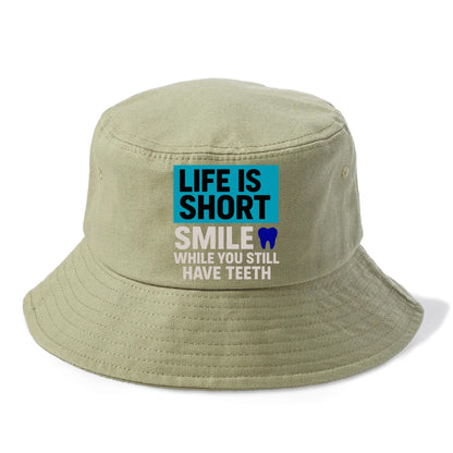 life short smile while Hat