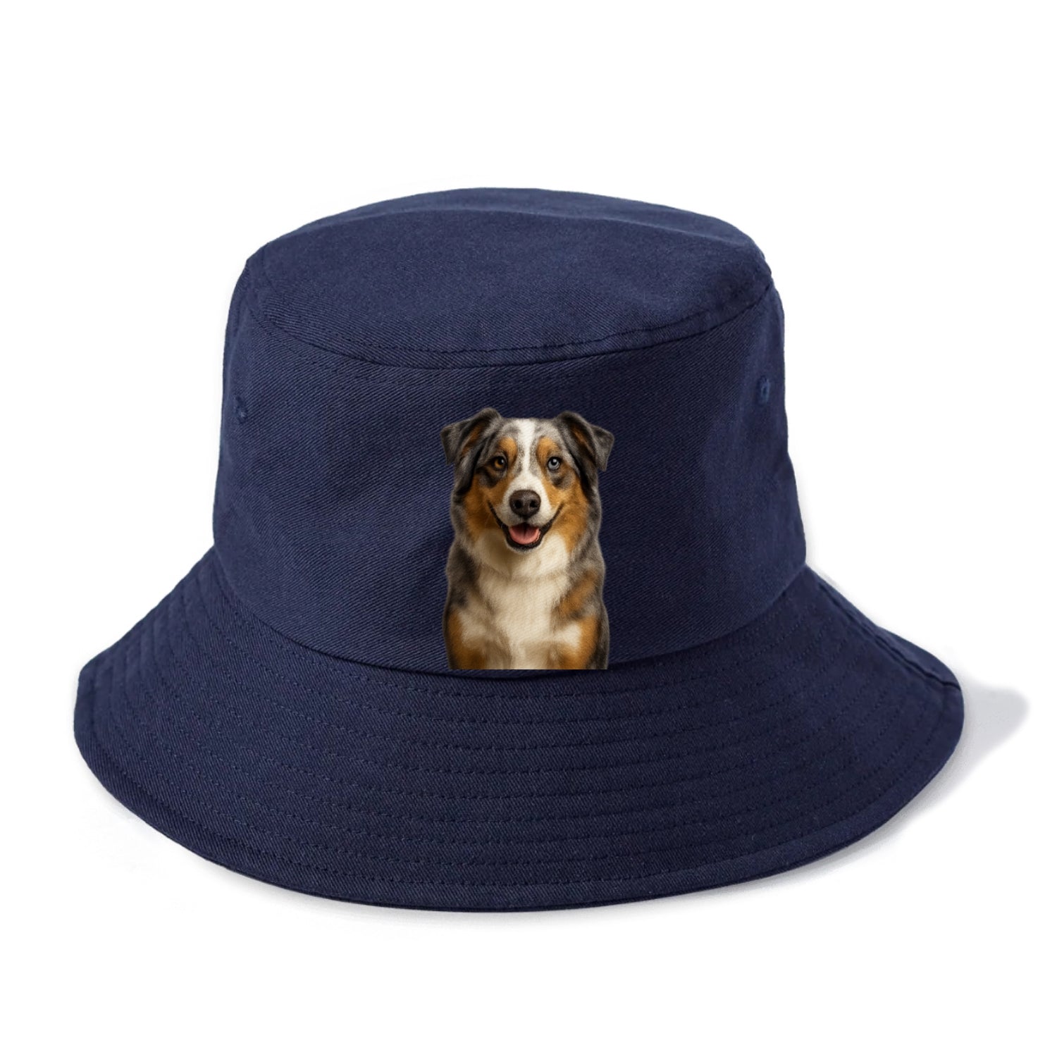blue merle australian shepherd portrait design Hat