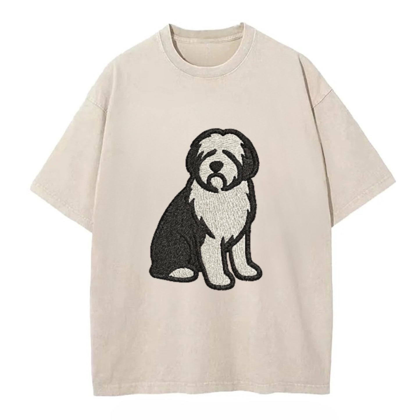 Old English Sheepdog Black And White Pose Hat