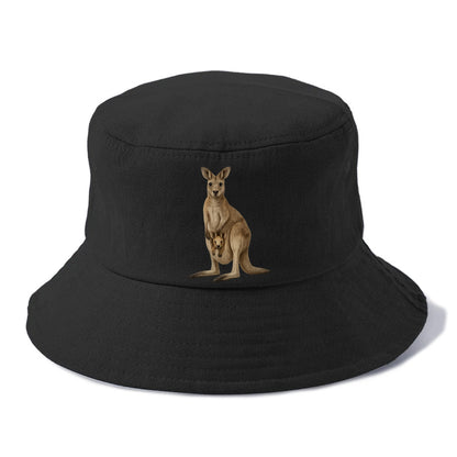 kangaroo mother and baby portrait Hat