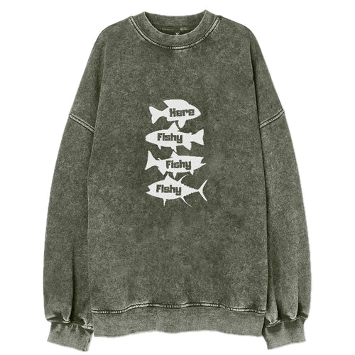 Here Fishy Fishy Fishy! Vintage Sweatshirt