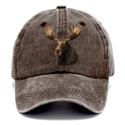 moose portrait design Hat