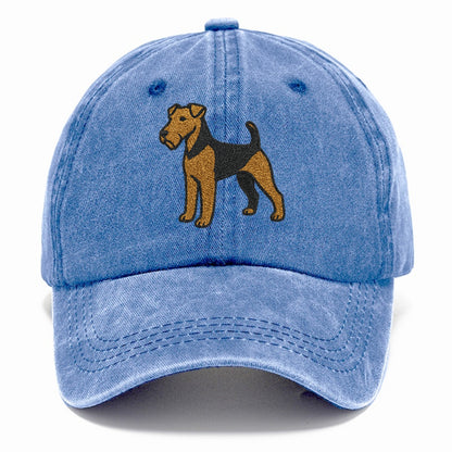 Welsh Terrier Black And Tan Pose Hat