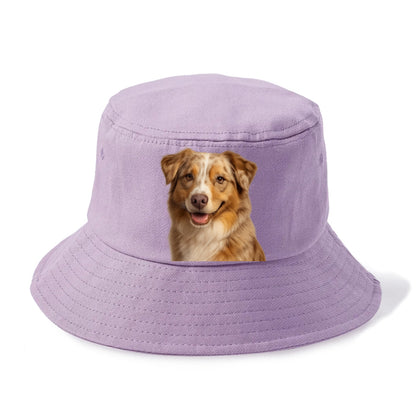 red merle australian shepherd portrait design Hat