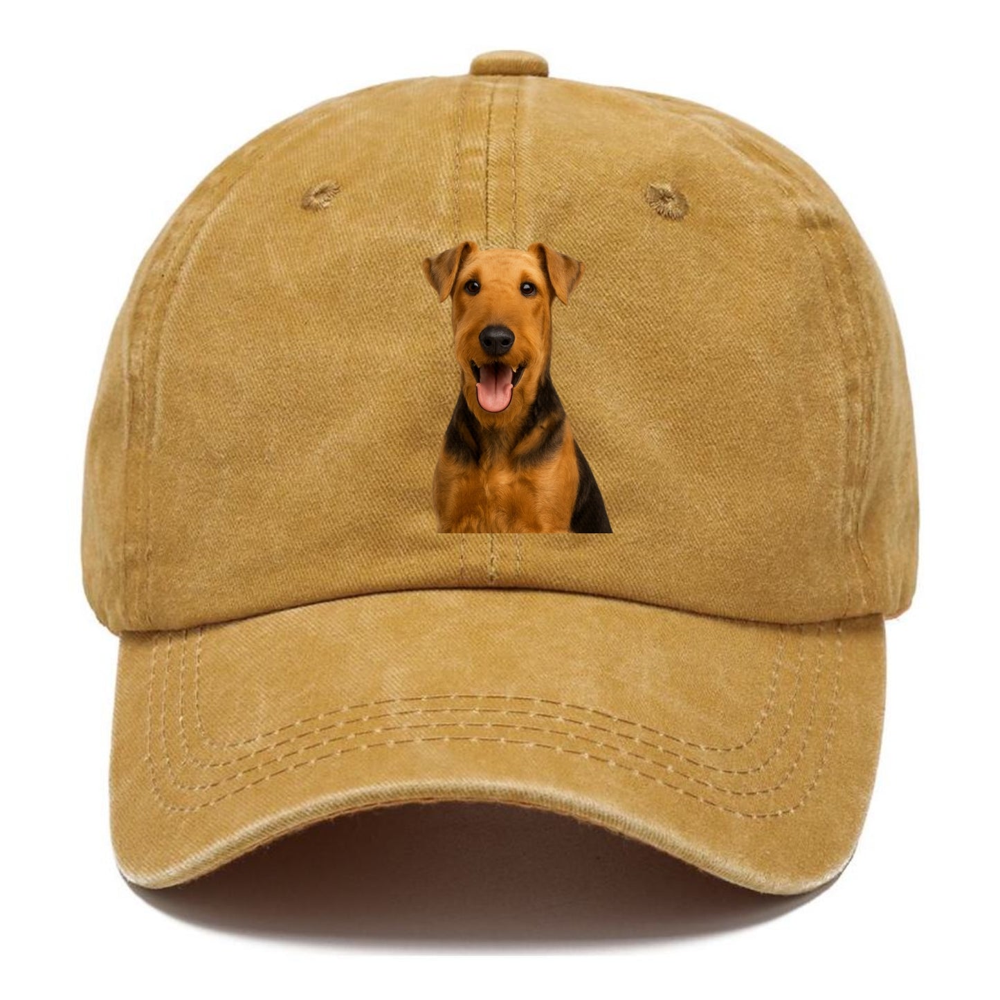 airedale terrier portrait design Hat