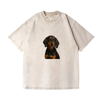 black tan coonhound portrait design Hat