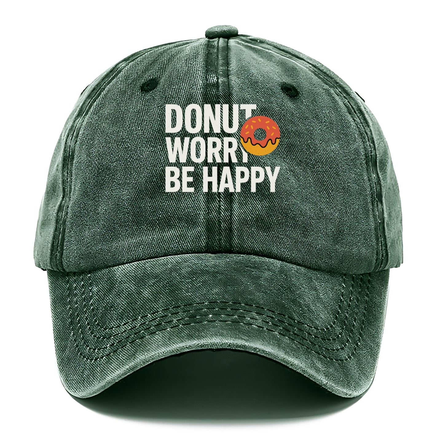 donut worry be happy Hat