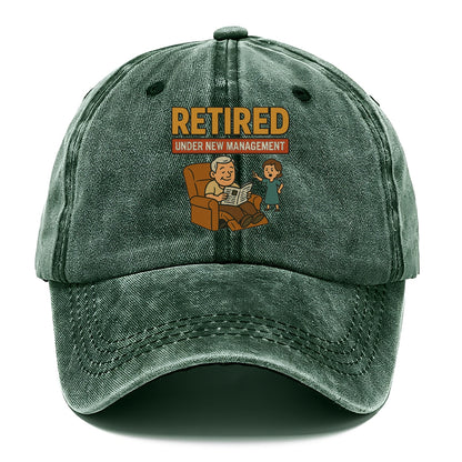 retired under new management Hat