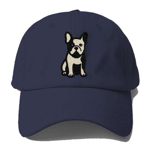 French Bulldog Black And White Tuxedo Pose Baseball Cap For Big Heads