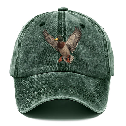 mallard in flight Hat
