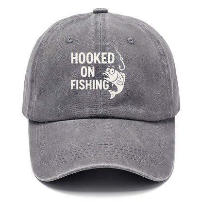 hooked on fishing Hat