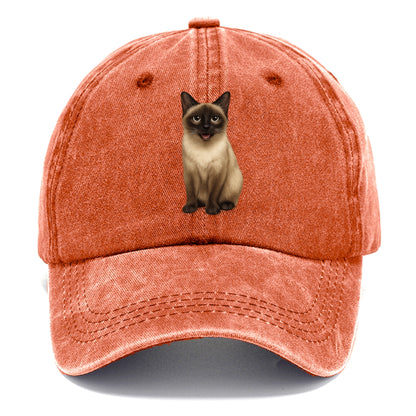 siamese cat illustration Hat