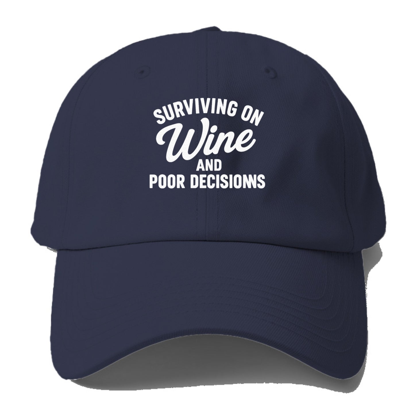 wine surviving poor decisions humorous hat Hat