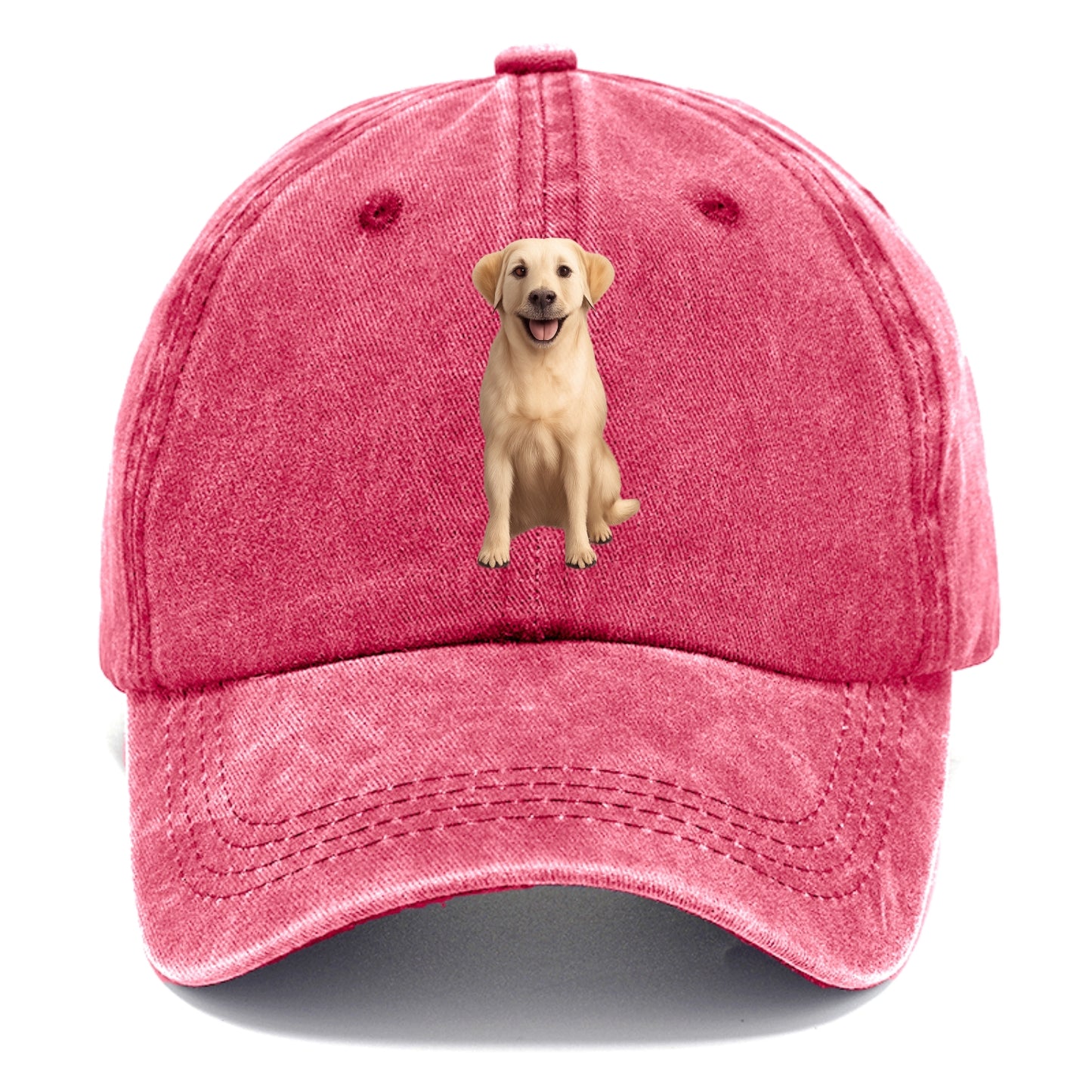 golden labrador puppy digital art Hat