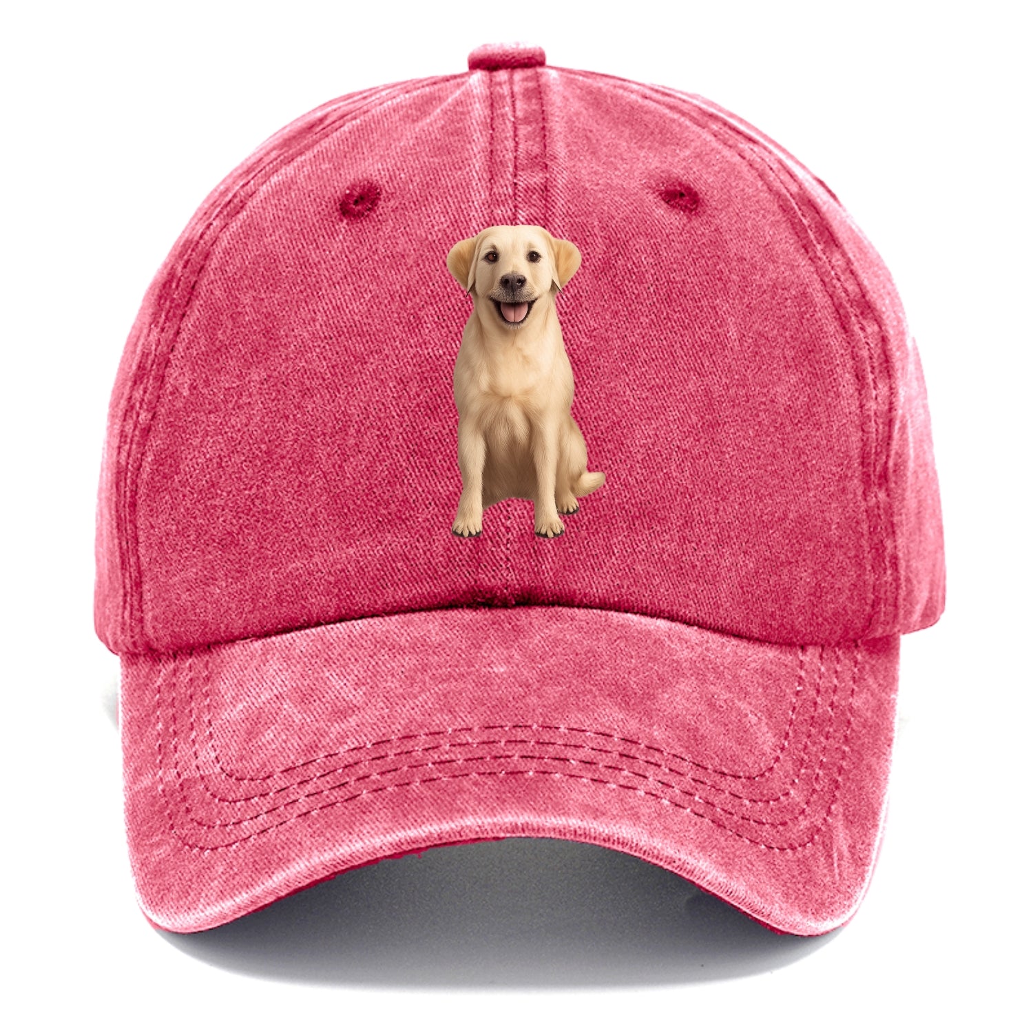 golden labrador puppy digital art Hat