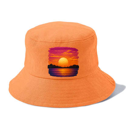 serene sunset hues Hat
