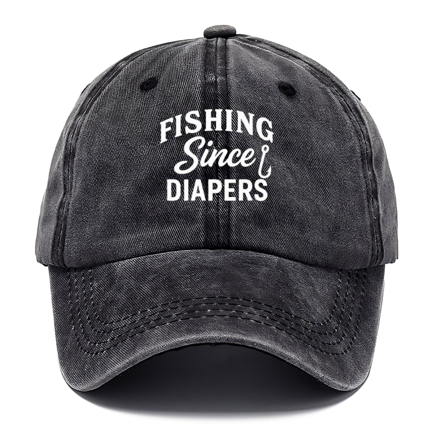 fishing from diapers hat design Hat