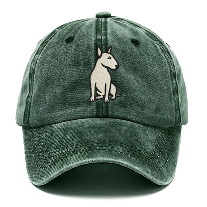 Miniature Bull Terrier White Pose Hat