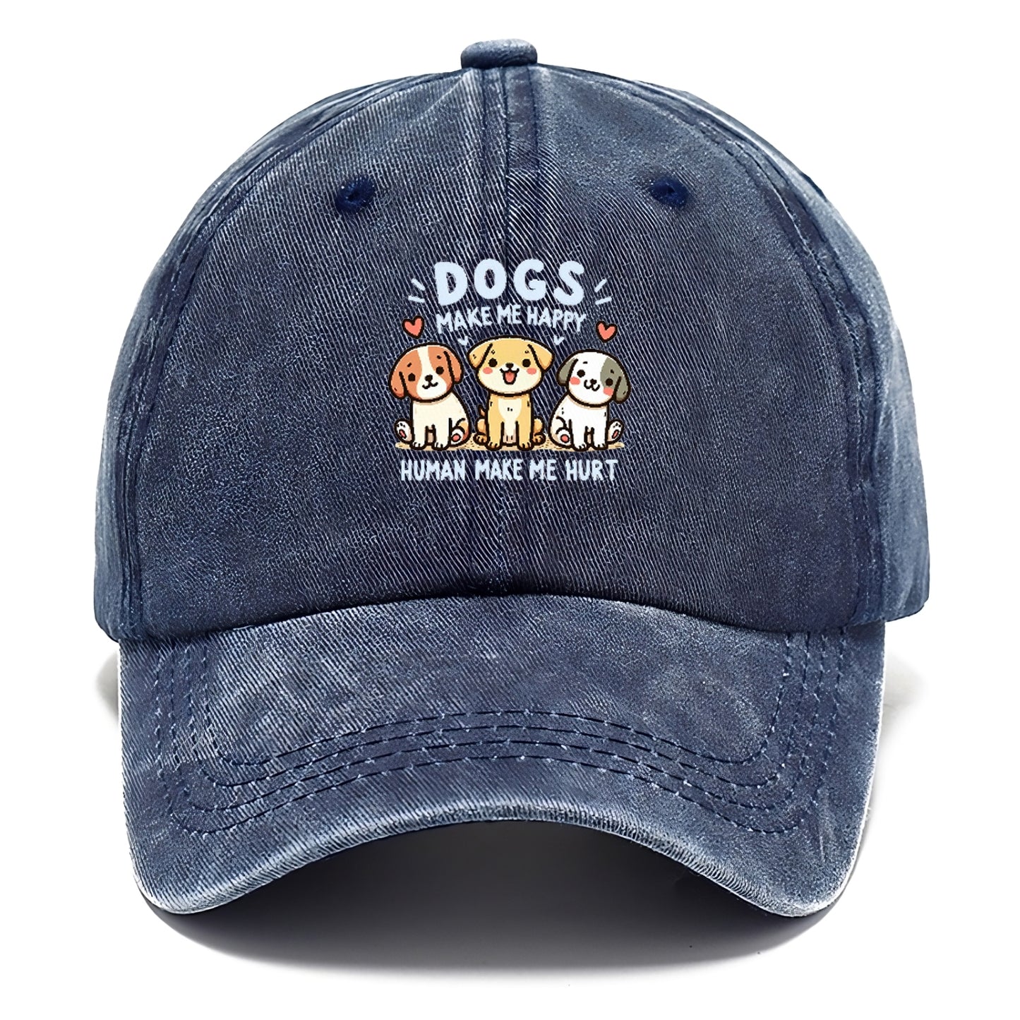 Dogs Make Me Happy Hat