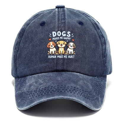 Dogs Make Me Happy Hat