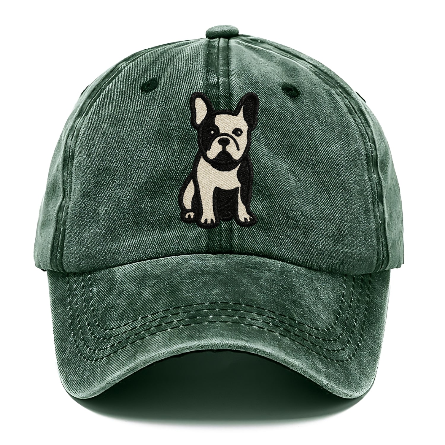 French Bulldog Black And White Tuxedo Pose Hat