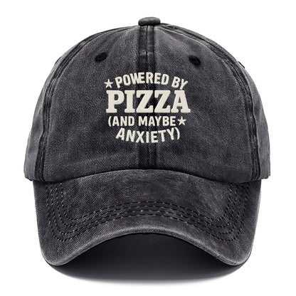 powered by pizza and maybe anxiety Hat