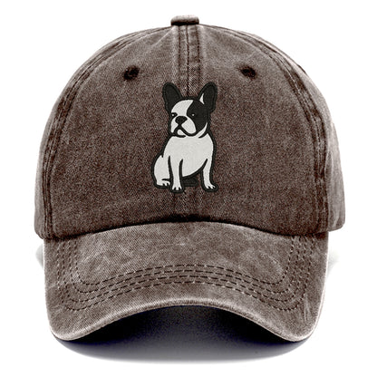 french-bulldog-black-white-charming-pose Hat