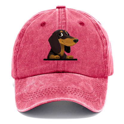 retro-dachshund-playful-spirit Hat