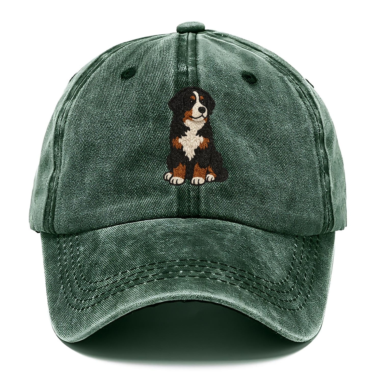 bernedoodle-tricolor-curly-playful-charm Hat