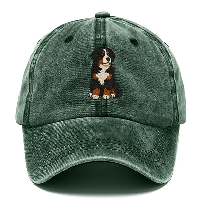 bernedoodle-tricolor-curly-playful-charm Hat