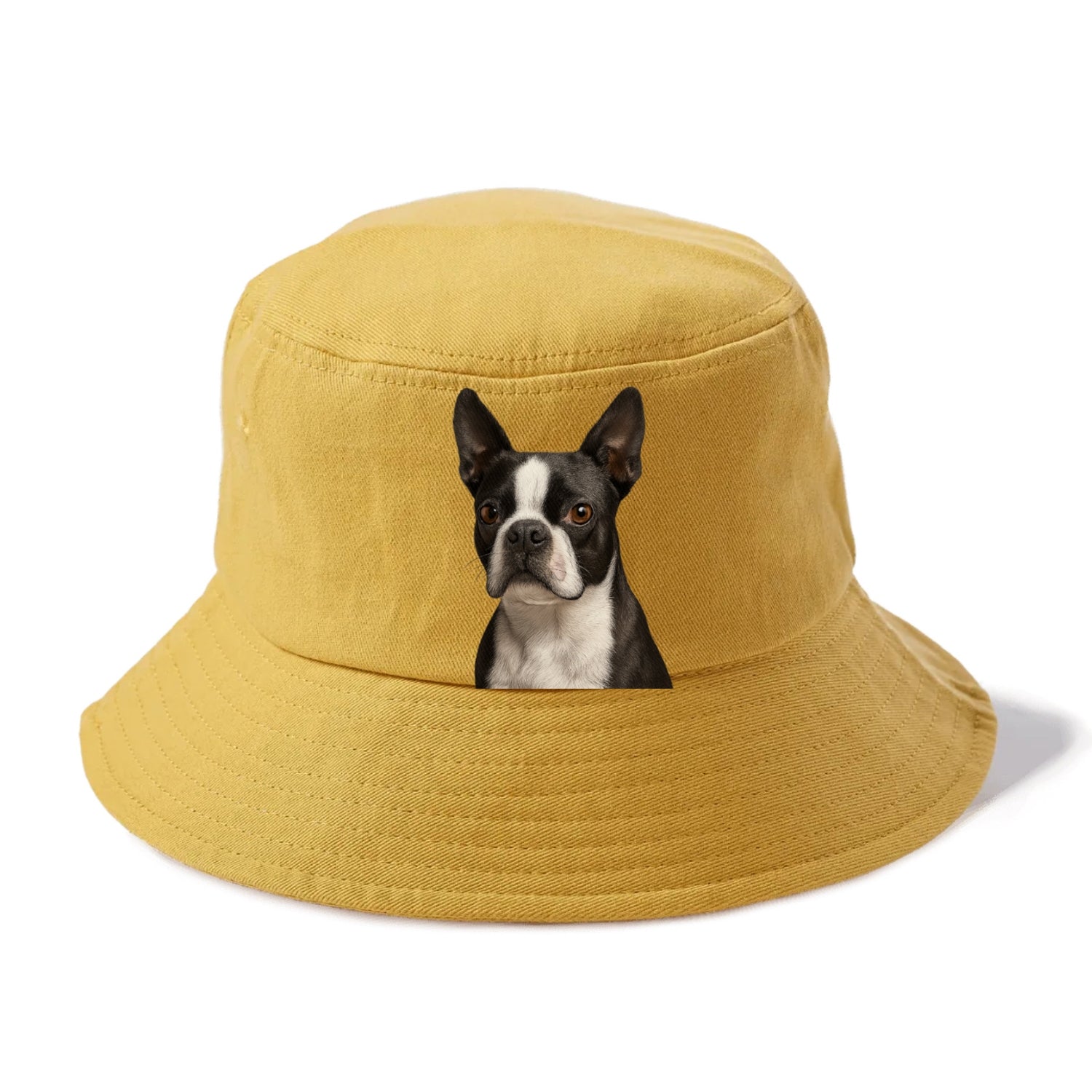boston terrier portrait design Hat