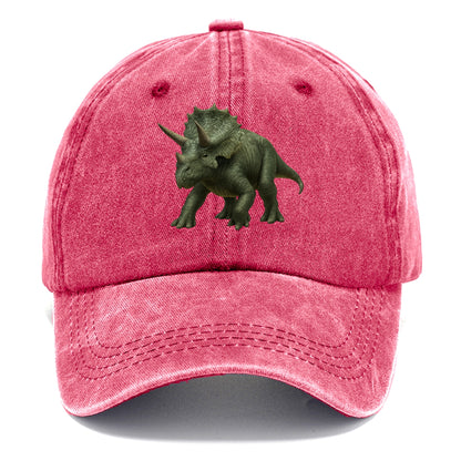 detailed triceratops in verdant light Hat
