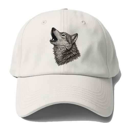 Wolf Howling Baseball Cap