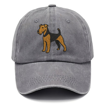 Welsh Terrier Black And Tan Pose Hat
