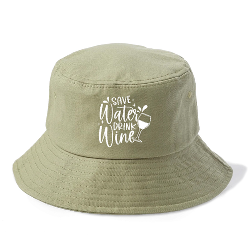 Save Water Drink Wine Bucket Hat