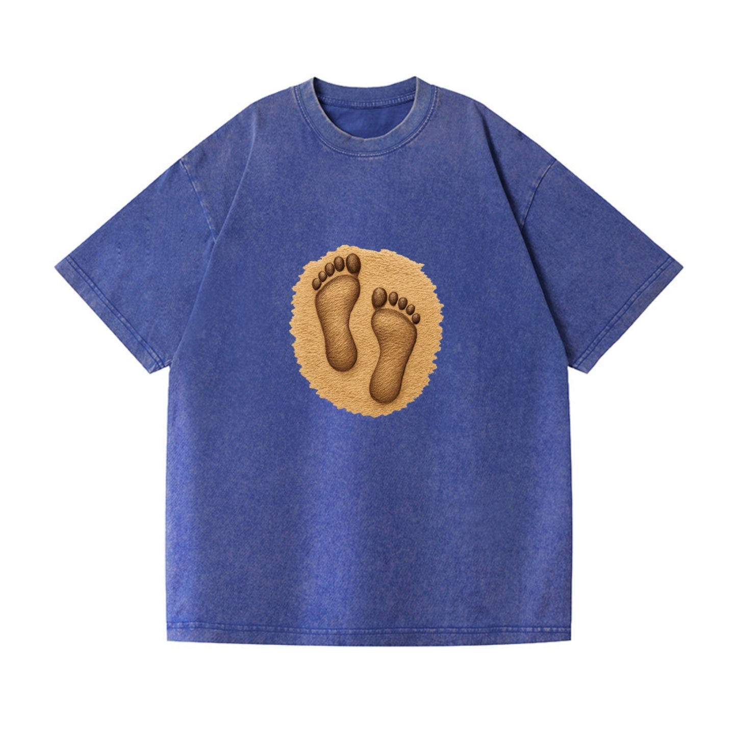 footprints in the sand sepia tone Hat