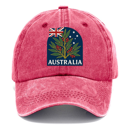 Australian Botanical Emblem Hat