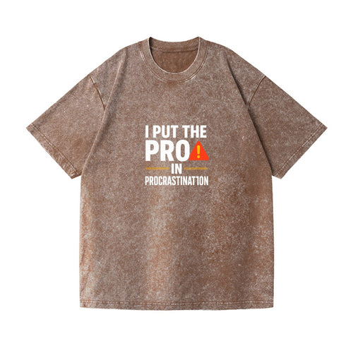 Pro In Procrastination Vintage T-shirt