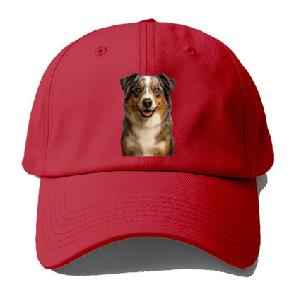 blue merle australian shepherd portrait design Hat