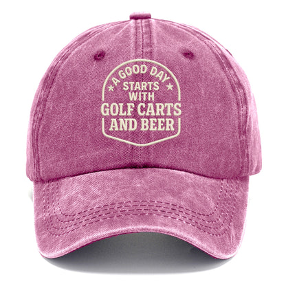 golf and leisure slogan Hat